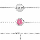 Детский серебряный браслет Happy