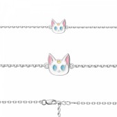Детский серебряный браслет кошечка Luna, арт. 41028