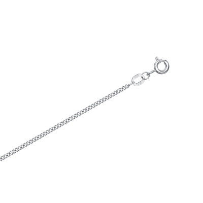 Серебряная цепочка панцирная Гурмета тонкая граненая 17723