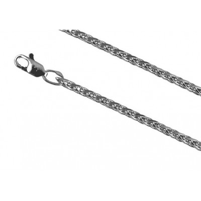 Серебряная цепочка Колос Граненый с чернением 45300