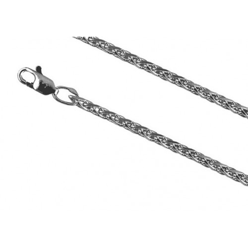 Серебряная цепочка Колос Граненый с чернением 45300