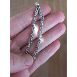 Серебряные четки с крестиком и кисточкой 296192