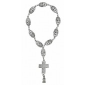 Серебряные четки покрытие родием 335093
