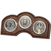 Икона в машину триптих Казанская Вседержитель Николай