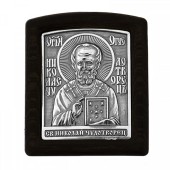 Автомобильная икона из серебра Николай Чудотворец, арт. 18103