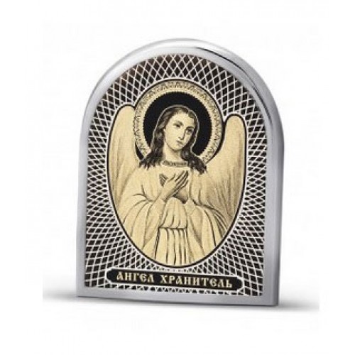 Дорожная икона Ангел Хранитель арка серебро 38391
