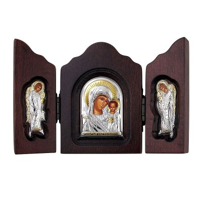 Икона складень тройной Казанская Ангелы 42408