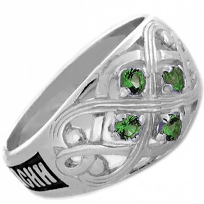 Широкое серебряное кольцо женское 12073