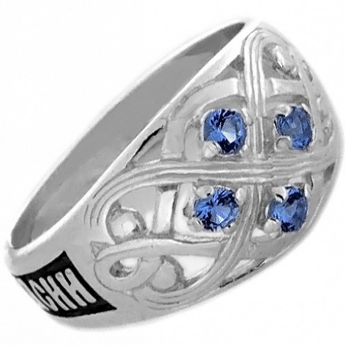 Православное кольцо женское 12074