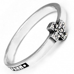 Серебряное кольцо 5 фианитов 16649