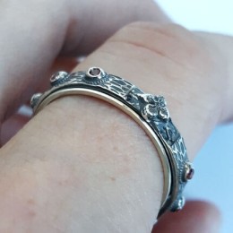 Кольцо четки Спаси и сохрани крутящееся 16695