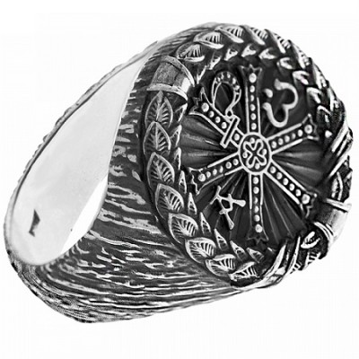 Православное кольцо с молитвой 17337