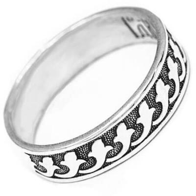 Серебряное кольцо Спаси и Сохрани 18696