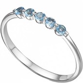 Серебряное женское кольцо с фианитом 17594
