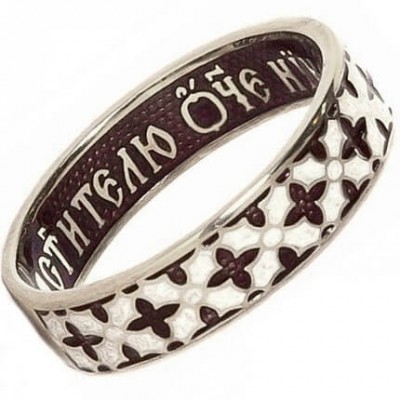Православное кольцо с эмалью 17630
