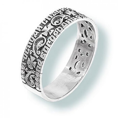 Серебряное кольцо две молитвы 41022