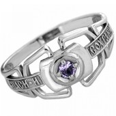 Серебряное кольцо Спаси и сохрани мужское женское, арт. 36409