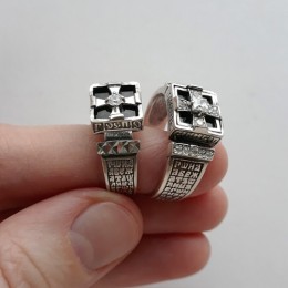 Мужское кольцо Спаси и Сохрани 40254