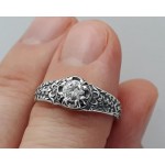 Серебряное кольцо православное женское