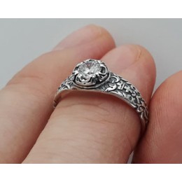 Серебряное кольцо православное женское 42872