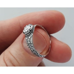 Серебряное кольцо православное женское 42872