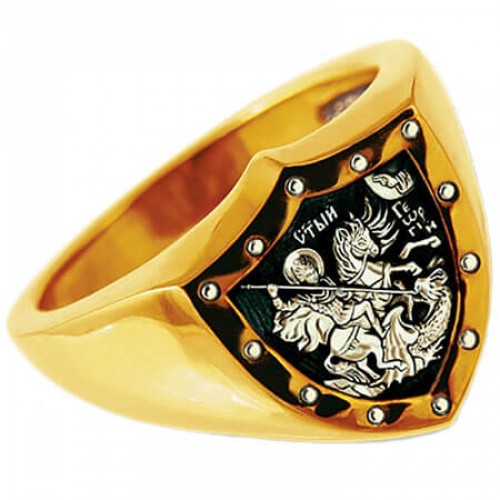 Православное кольцо Георгий Победоносец 44274