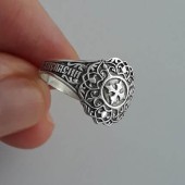 Cеребряное кольцо православное женское арт. 52510