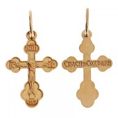 Серебряный крест с позолотой арт. 294883