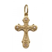Серебряный крест с позолотой арт. 295006