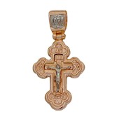 Серебряный крест с позолотой арт. 295026