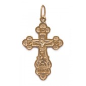 Серебряный крест с позолотой арт. 295112