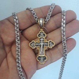 Серебряный крестик Михаил Архангел 346191