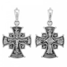 Серебряный крестик Всех скорб Радость Божия Матерь 293330