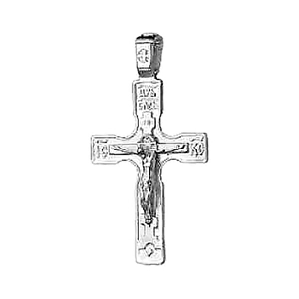 Серебряный крестик 294206