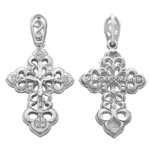 Серебряный крестик 295119