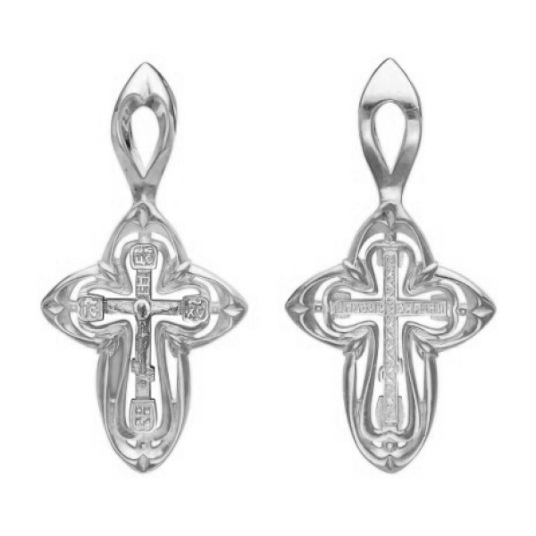 Серебряный крестик 295143