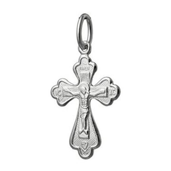 Серебряный крестик 295303