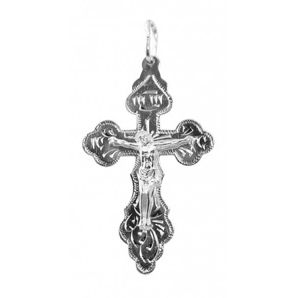 Серебряный крестик 295361