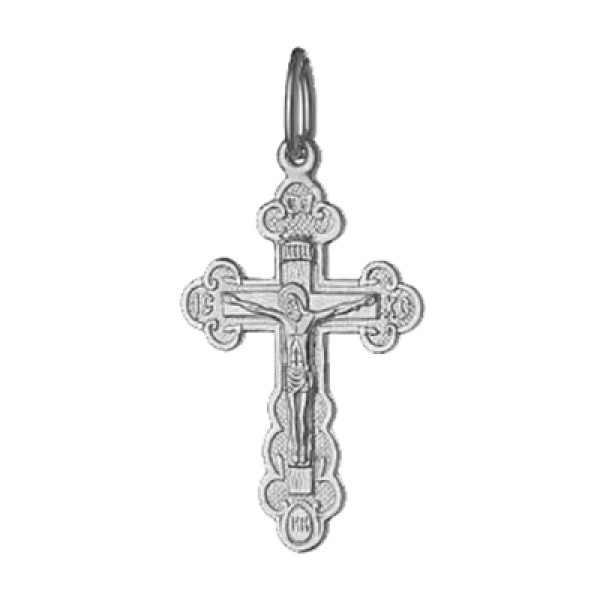Серебряный крестик 295406