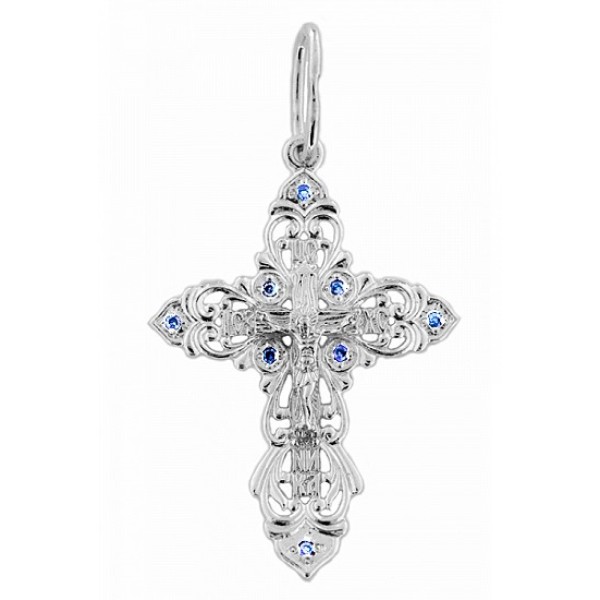 Серебряный крестик 326875