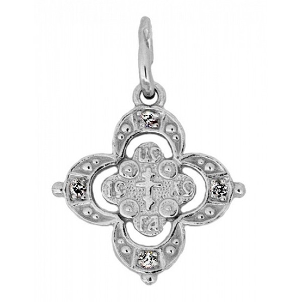 Серебряный крестик 298105