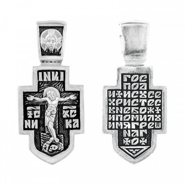 Серебряный крестик 299135