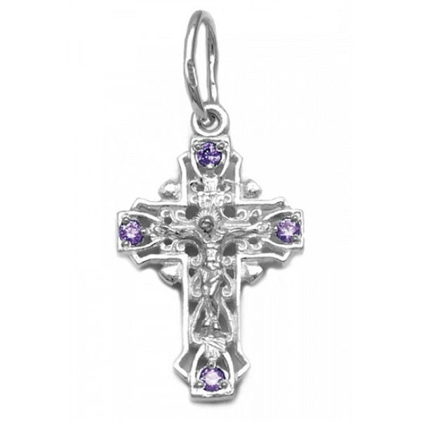 Серебряный крестик 316708