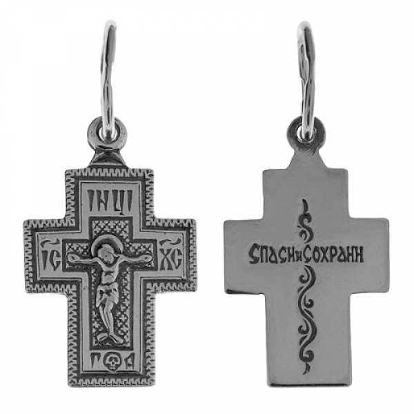 Серебряный крестик 334749