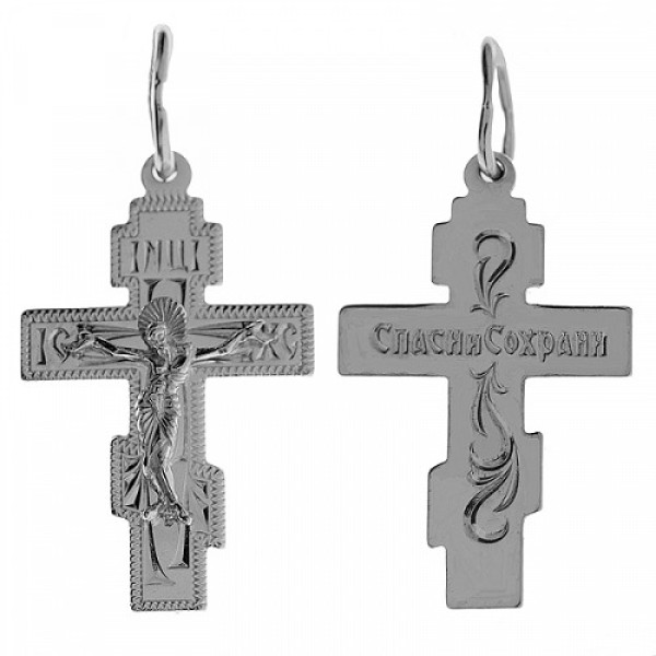 Серебряный крестик 334990