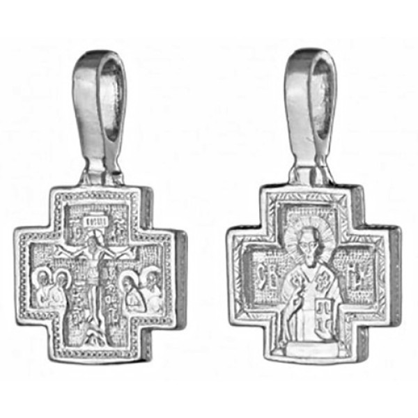 Серебряный крестик 335920