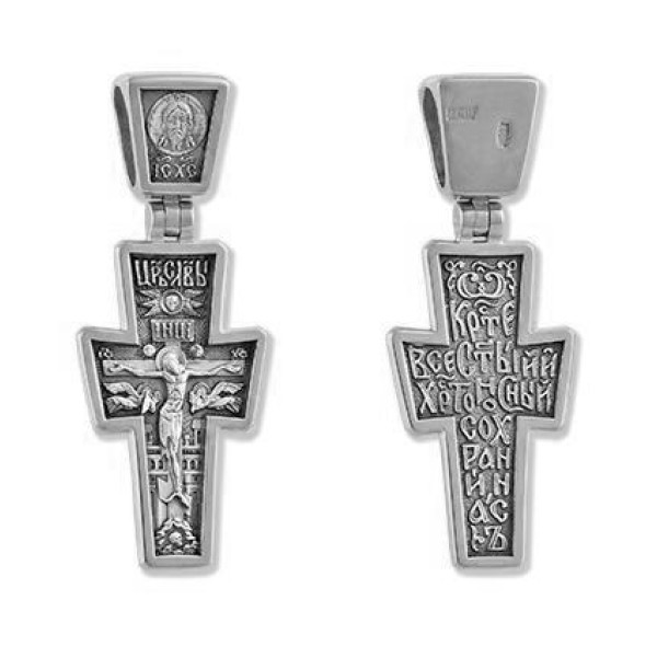 Серебряный крестик 341002