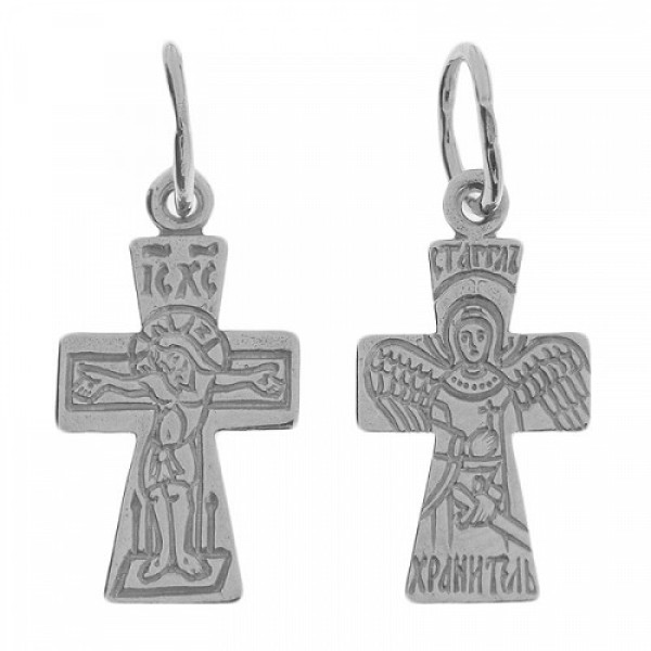 Серебряный крестик 342181