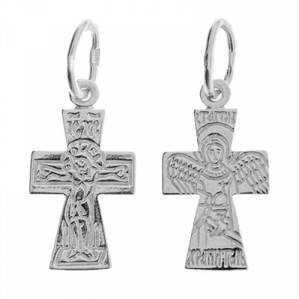Серебряный крестик Ангел-Хранитель 342624
