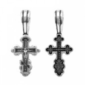 Серебряный крестик детский крестильный (размер 2,0х0,9 см), арт. 342653